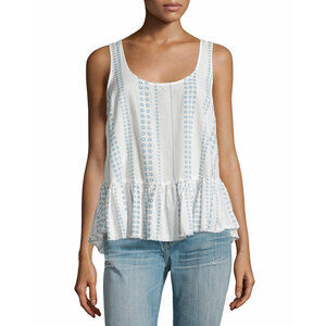 Current Elliott Printed The Ballet Tank Top Daisy Stripe Revolve Size 1 $235